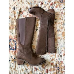 Teva Women's 6 Anaya Waterproof Tall Boots Chocolate Brown NEW Leather